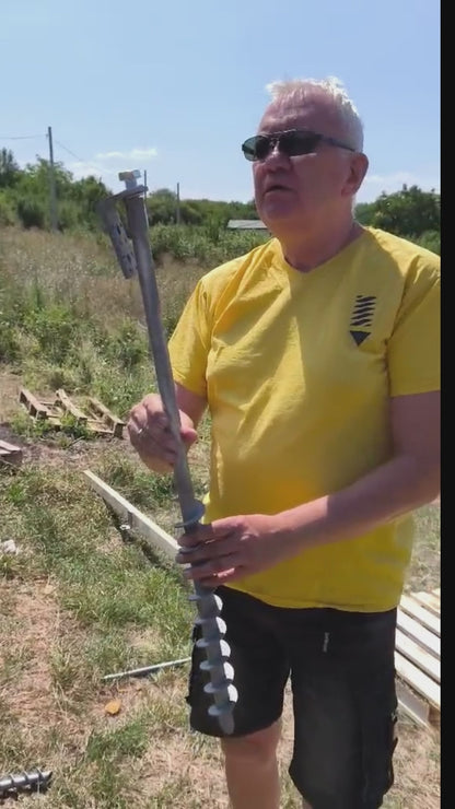 Земен винт TerraPlug 750 mm, комплект с L планка и болт М16